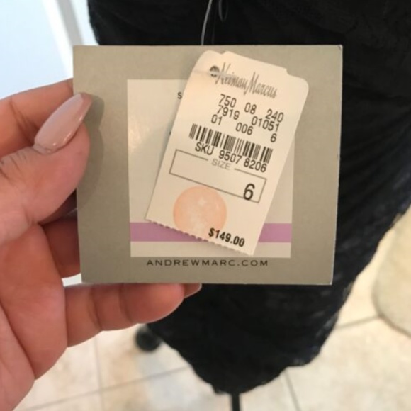 Andrew Marc York  Lace Ruched Dress NWT - Picture 5 of 5